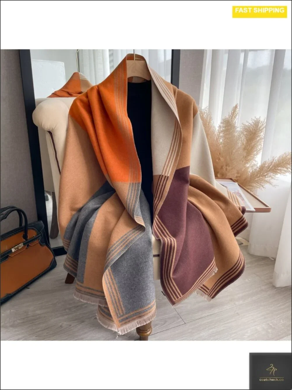Luxury Pashmina Shawl Wrap Women Winter Scarf Blanket Poncho Dressy Evening